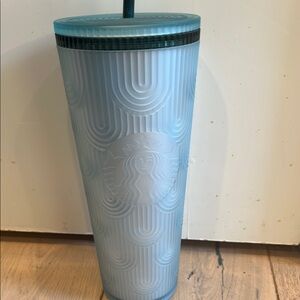 Starbucks Textured Aqua Tumbler with Lid